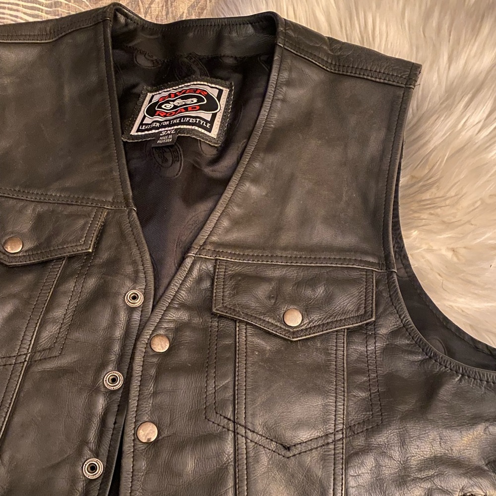 River Road Leather Vest